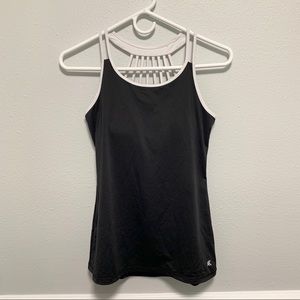 Padded built in bra work out tank top